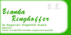 bianka ringhoffer business card